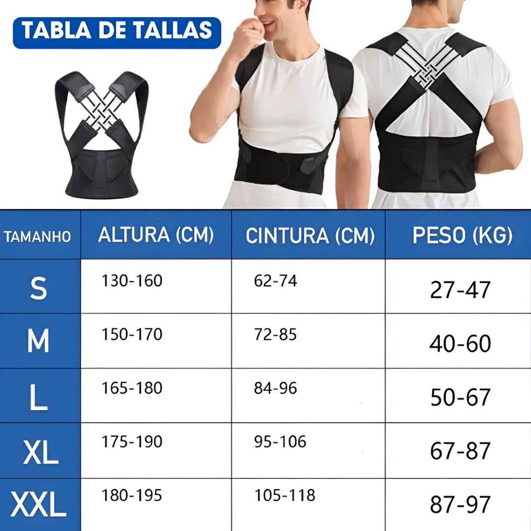 ComfortBack™ Corrector de postura ortopédico