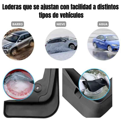 Kit x 2 Loderas moldeadas de lujo para vehículo