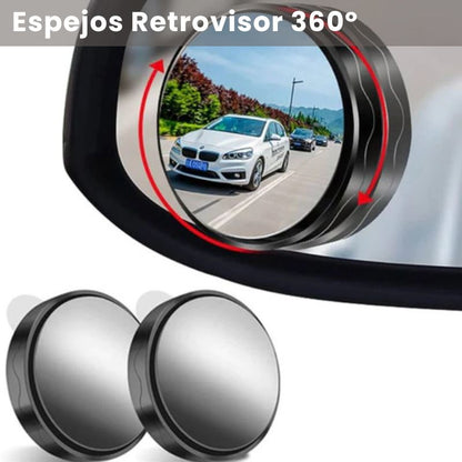 Mirror360™: 2 Espejos Retrovisor 360º Puntos Ciegos | Paga 1 Lleva 2