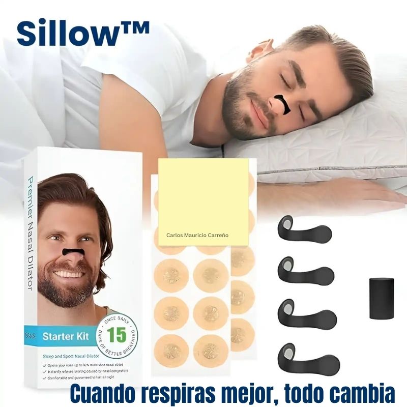 Sillow™Kit X 4  Bandas Nasales + 30 Parches magnéticos