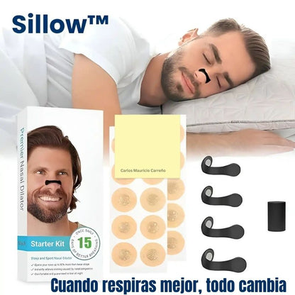 Sillow™Kit X 4  Bandas Nasales + 30 Parches magnéticos