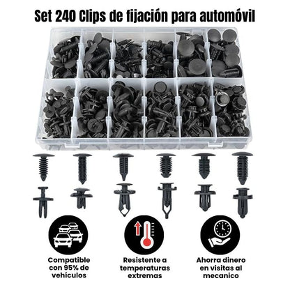 Set 240 Clips de fijación para automóvil
