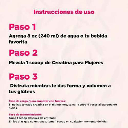 Women’s Creatine™: Suplemento que le da Volumen a tu Melocotoncito