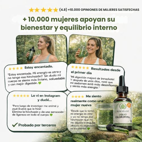 Clorofila Benevolent: Suplemento détox a base de clorofila